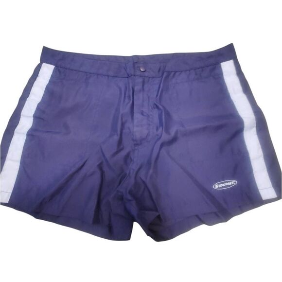Sideout Women’s Swim Board Shorts Size Large Blue with White Stripes - Picture 1 of 8